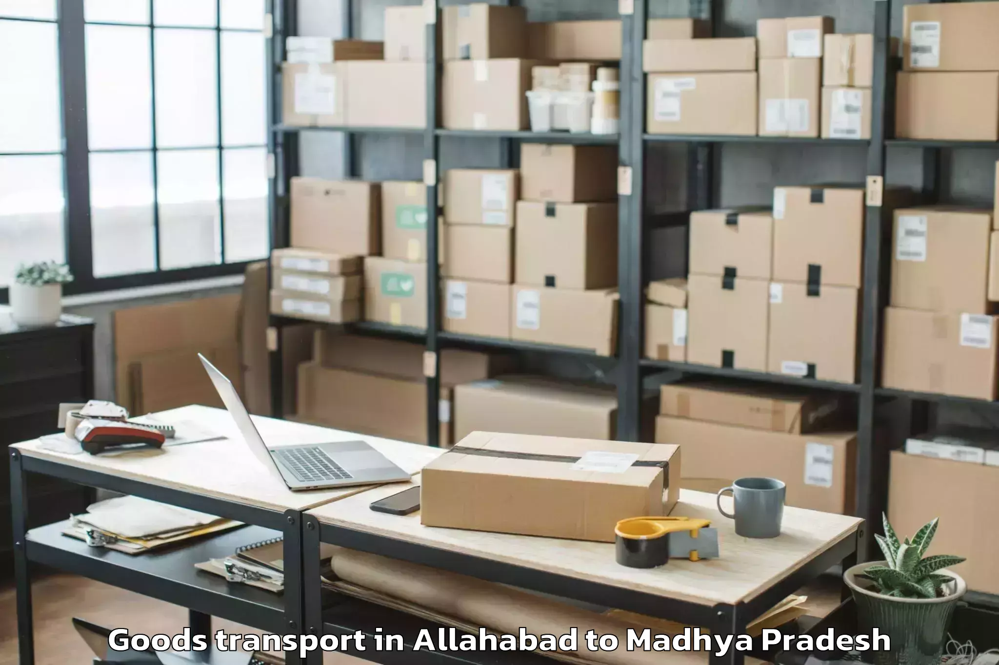 Reliable Allahabad to Lateri Goods Transport